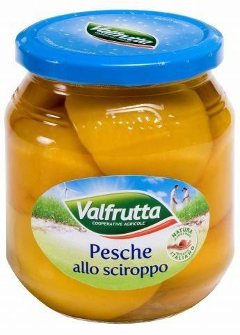 VALFRUTTA PESCHE SCIROP.VETRO GR.580*6