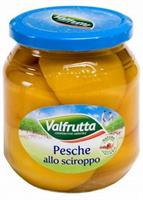 VALFRUTTA PESCHE SCIROP.VETRO GR.580*6