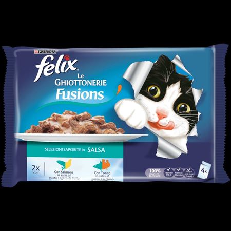 FSK GATTO FELIX BS SALM/TONNO(4X85GR)*12